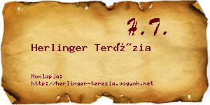 Herlinger Terézia névjegykártya